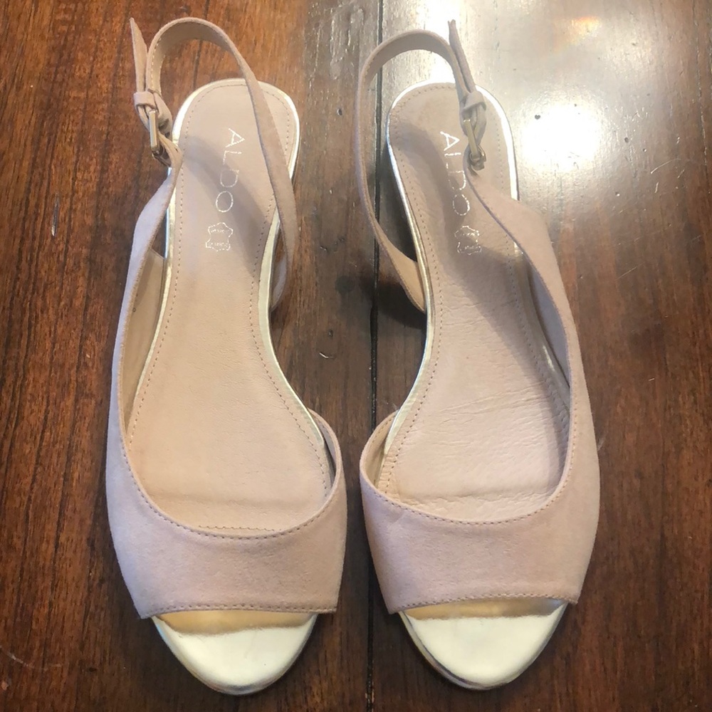 ALDO pink And gold sandals